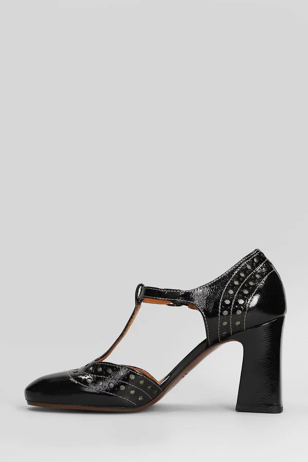 Mante Pumps In Black Leather - Image 3