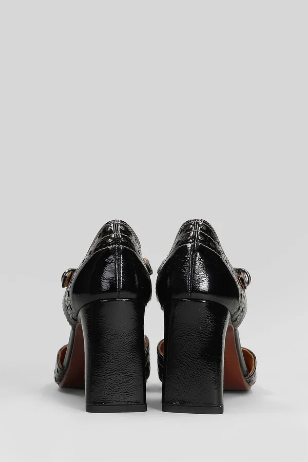 Mante Pumps In Black Leather - Image 4