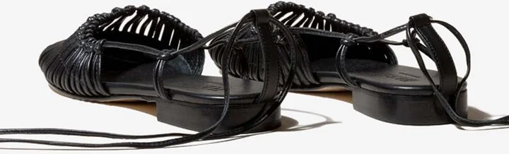 Mantera Knotted Leather Sandals - Image 2