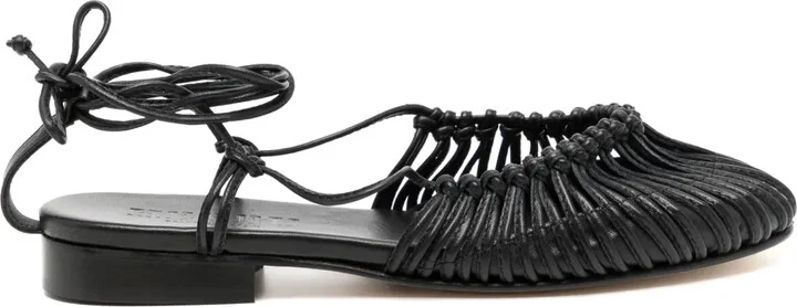 Mantera knotted leather sandals