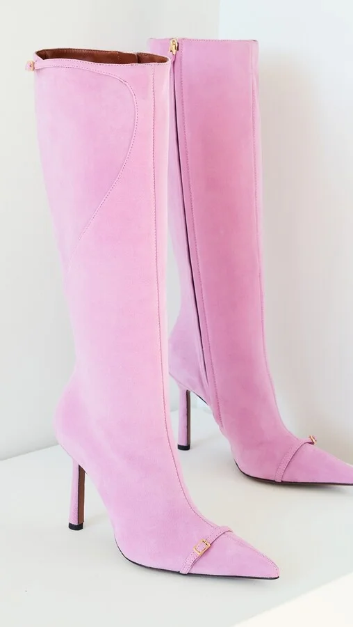 MANU Atelier Knee High Pointy Toe Boots - Image 4