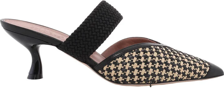 Manu Raffia Mule Pumps