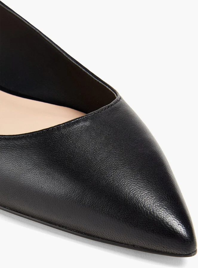Mara leather slingback point-toe flats - Image 4