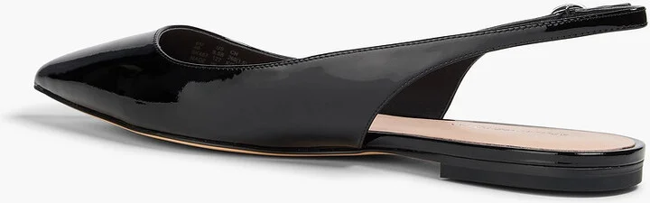 Mara patent-leather slingback point-toe flats - Image 3