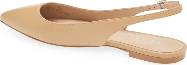 Mara Pointed Toe Slingback Flat - Image 8