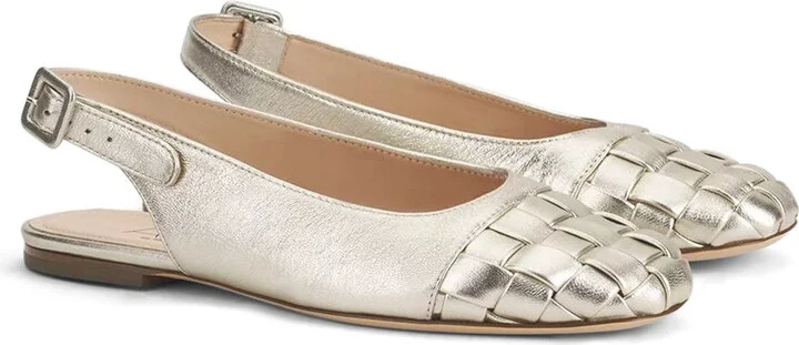 Mara Wave Slingback Cap Toe Flat