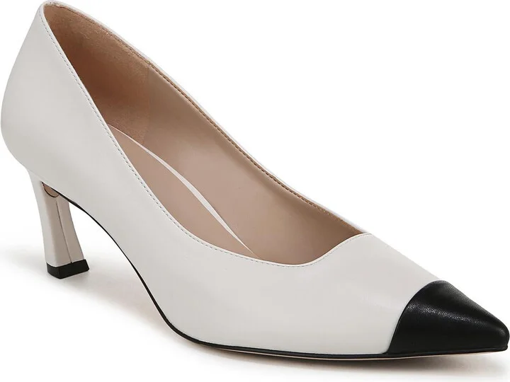 Mara Womens Leather Pointed Toe Pumps