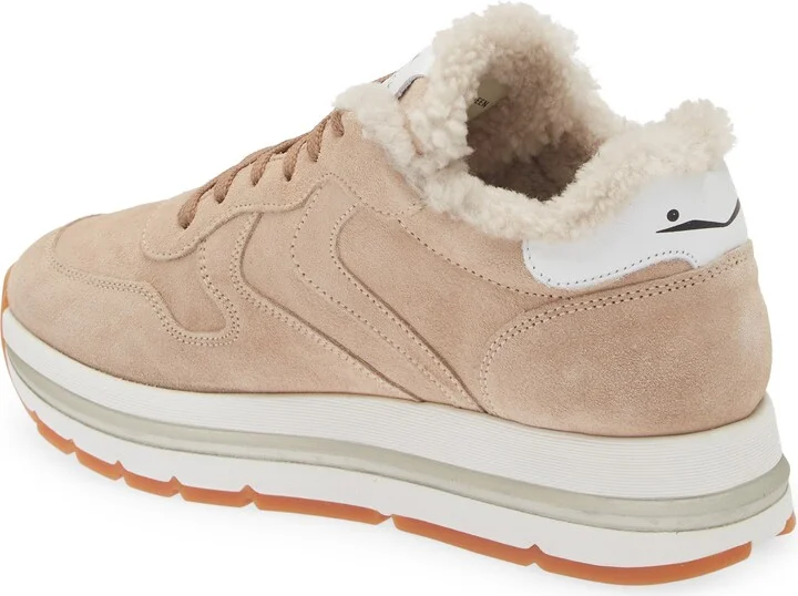 Maran Genuine Shearling & Suede Sneaker - Image 2