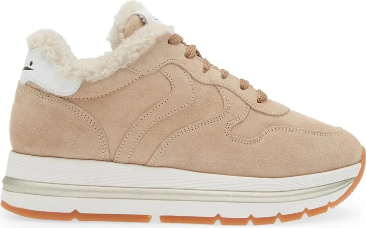 Maran Genuine Shearling & Suede Sneaker - Image 3