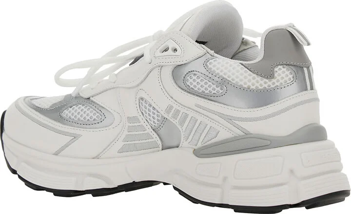 'marathon Ghost Runner' White Low Top Sneakers With Reflectivce Details In Leather Blend Woman - Image 3