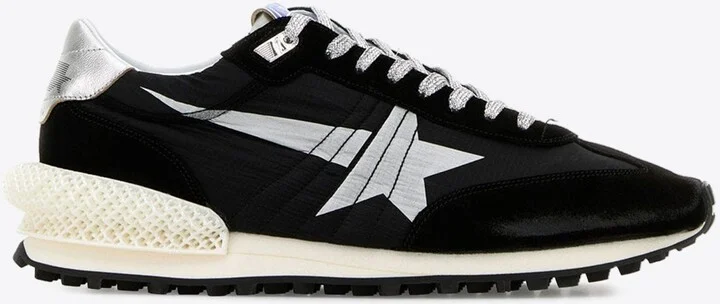 Marathon Nylon and Suede Sneakers