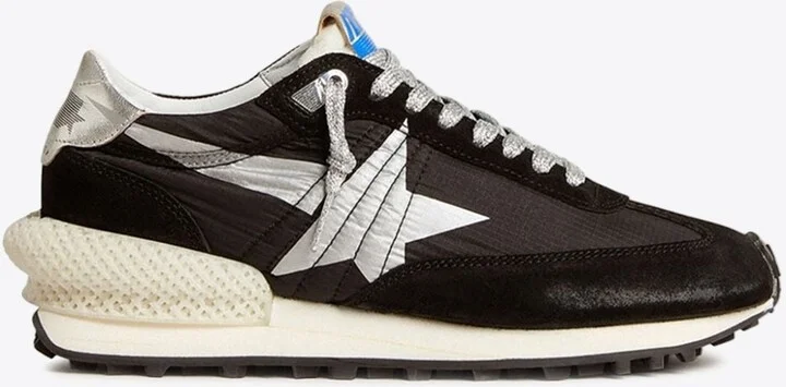 Marathon Nylon and Suede Sneakers
