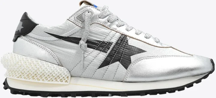 Marathon Nylon and Suede Sneakers