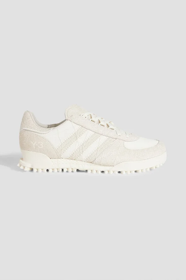 Marathon TR shell, suede and leather sneakers