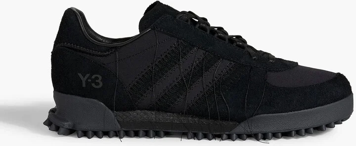 Marathon TR shell, suede and leather sneakers