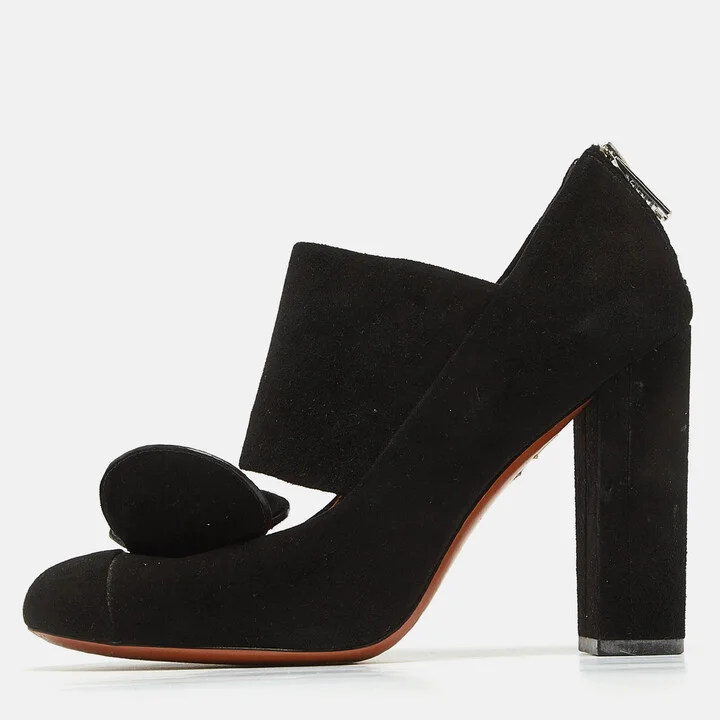 Marc by Marc Jacobs Black Suede Pumps Size 38.5