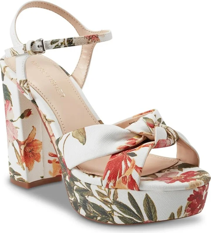 White/Multicolor Floral Print