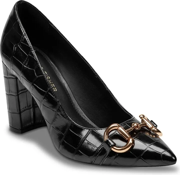 Black Croc Print