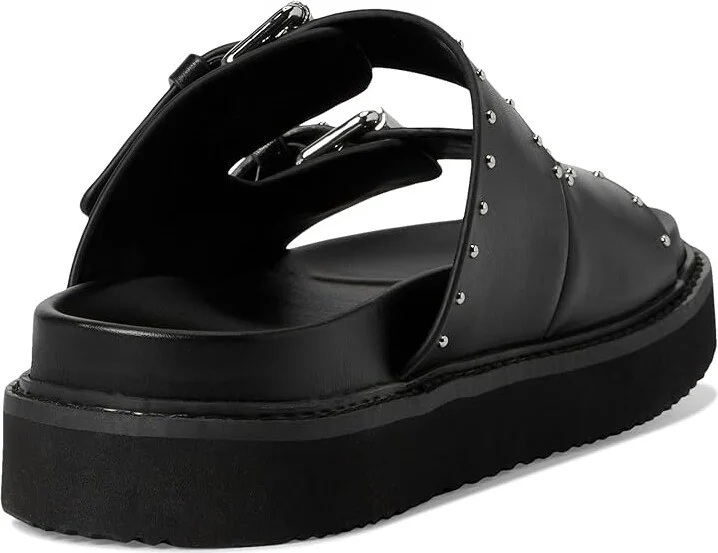Marc Fisher LTD Agusta Women's Sandals Black Leather : 6 M, EVA/Rubber/Suede - Image 4