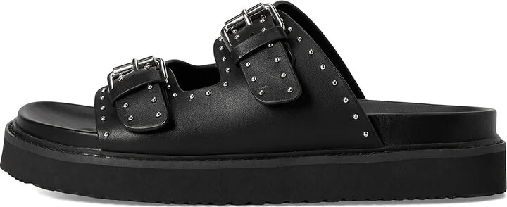 Marc Fisher LTD Agusta Women's Sandals Black Leather : 6 M, EVA/Rubber/Suede - Image 6