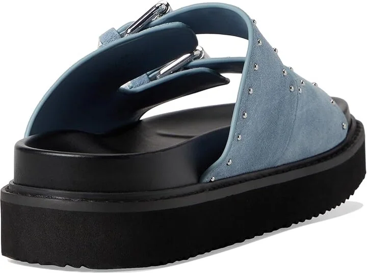 Marc Fisher LTD Agusta Women's Sandals Blue Suede : 8 M, EVA/Rubber/Suede - Image 4