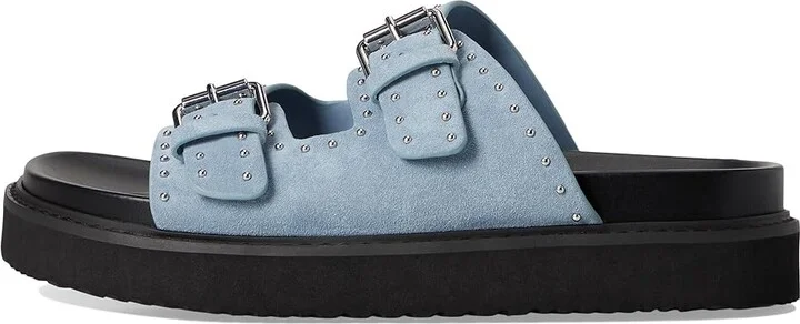 Marc Fisher LTD Agusta Women's Sandals Blue Suede : 8 M, EVA/Rubber/Suede - Image 6