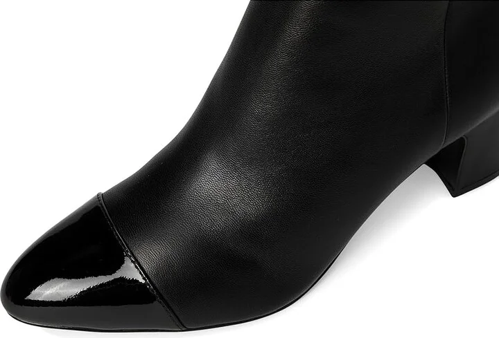 Marc Fisher LTD Aleea Women's Boots Black : 6.5 M, Leather/Synthetic - Image 2