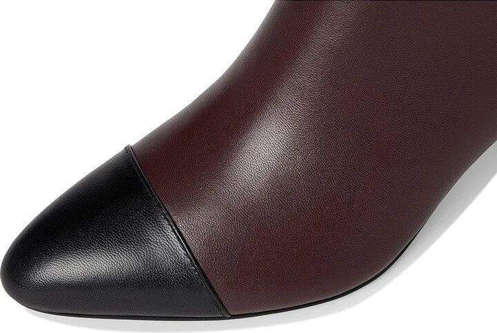 Marc Fisher LTD Aleea Women's Boots Dark Red/Black Leather : 8 M, Leather/Synthetic - Image 2