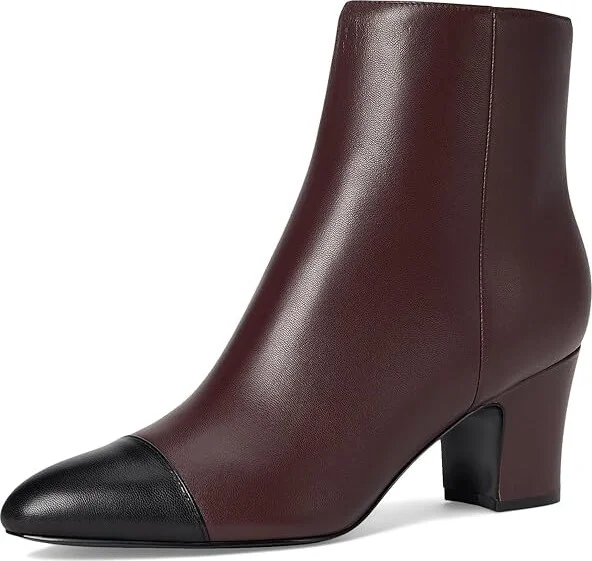 Marc Fisher LTD Aleea Women's Boots Dark Red/Black Leather : 8 M, Leather/Synthetic - Image 5