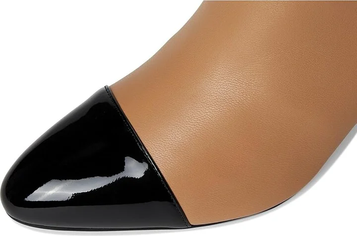 Marc Fisher LTD Aleea Women's Boots Light Natural/Black : 5 M, Leather/Synthetic - Image 2
