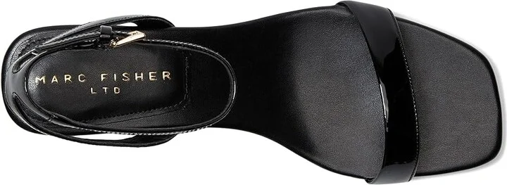 Marc Fisher LTD Alona Women's Wedge Shoes Black Patent Leather : 9 M, Leather/Rubber/Synthetic - Image 2