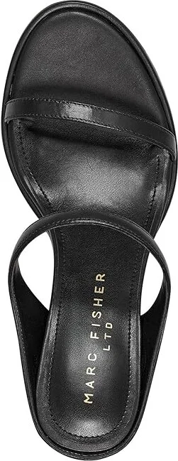 Marc Fisher LTD Alonde Women's Sandals Black Leather : 7 M - Image 2