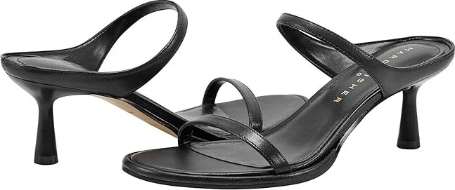 Marc Fisher LTD Alonde Women's Sandals Black Leather : 7 M