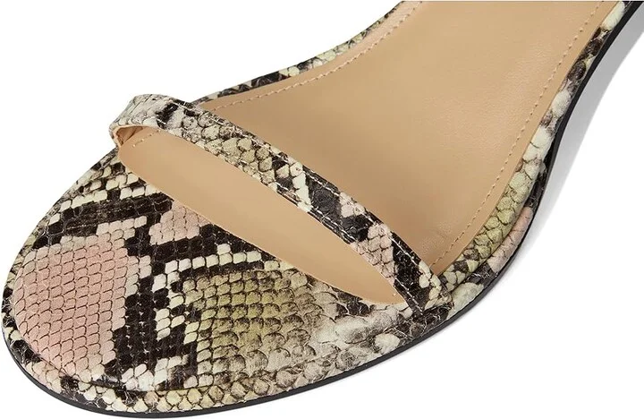 Marc Fisher LTD Alonde Women's Sandals Blush/Natural Snake Leather : 7 M - Image 7
