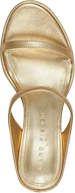 Marc Fisher LTD Alonde Women's Sandals Gold Leather : 8.5 M - Image 2