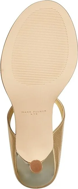 Marc Fisher LTD Alonde Women's Sandals Gold Leather : 8.5 M - Image 3