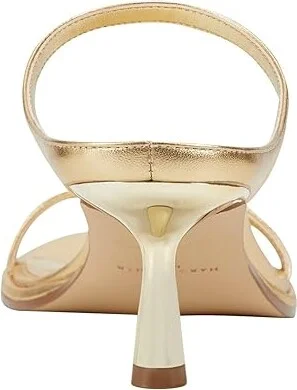 Marc Fisher LTD Alonde Women's Sandals Gold Leather : 8.5 M - Image 4