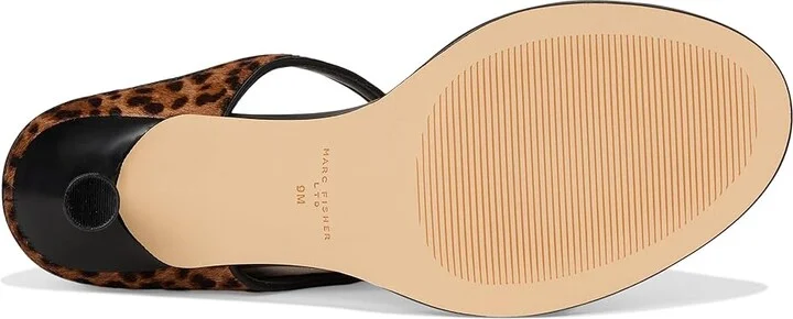 Marc Fisher LTD Alonde Women's Sandals Leopard/Black : 8 M, Leather - Image 3