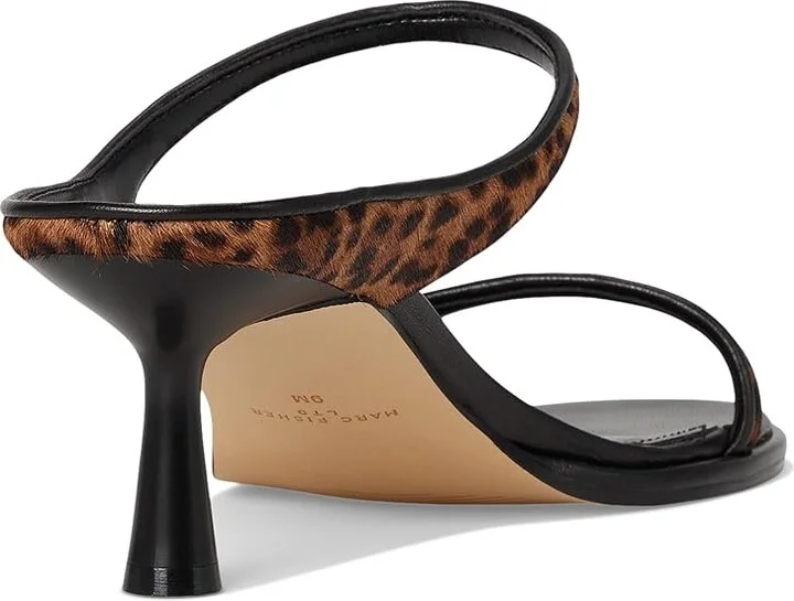 Marc Fisher LTD Alonde Women's Sandals Leopard/Black : 8 M, Leather - Image 4