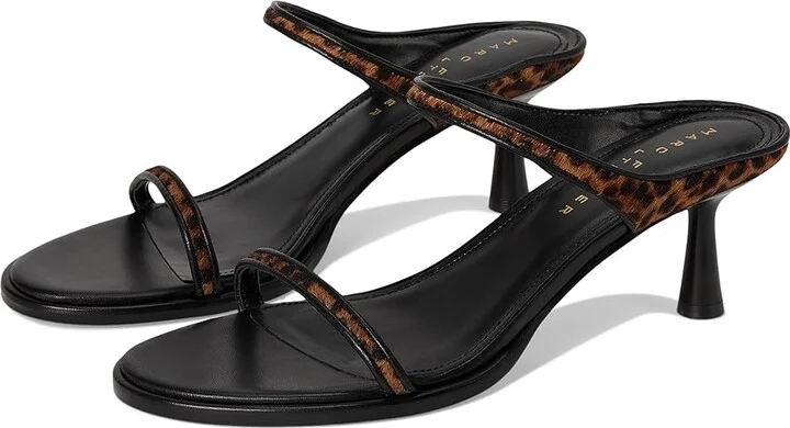 Marc Fisher LTD Alonde Women's Sandals Leopard/Black : 8 M, Leather