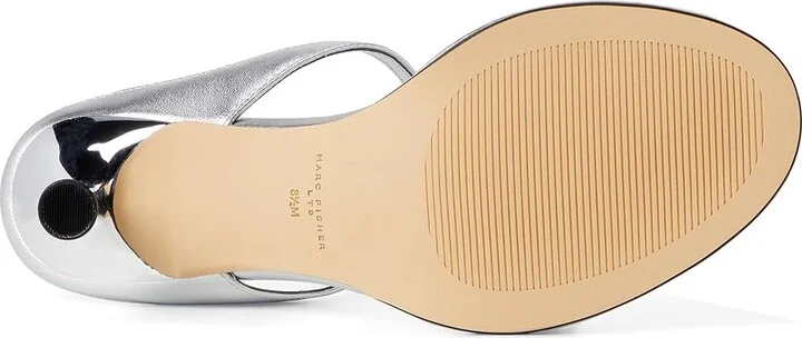 Marc Fisher LTD Alonde Women's Sandals Silver Leather : 9.5 M - Image 3