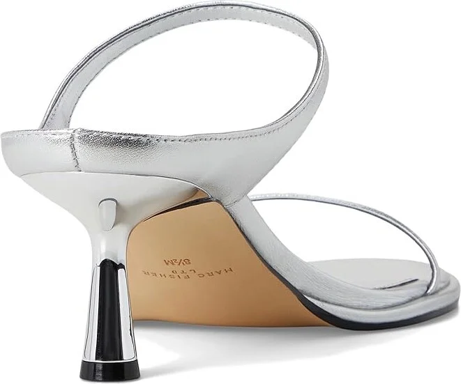 Marc Fisher LTD Alonde Women's Sandals Silver Leather : 9.5 M - Image 4