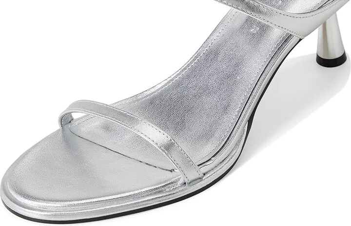Marc Fisher LTD Alonde Women's Sandals Silver Leather : 9.5 M - Image 7