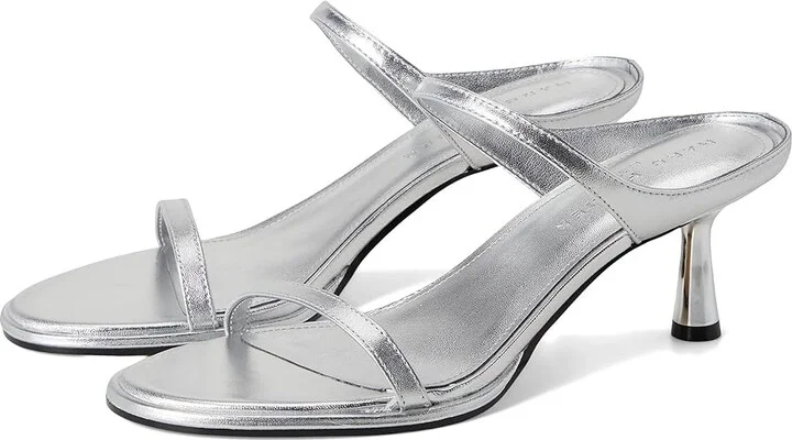 Marc Fisher LTD Alonde Women's Sandals Silver Leather : 9.5 M