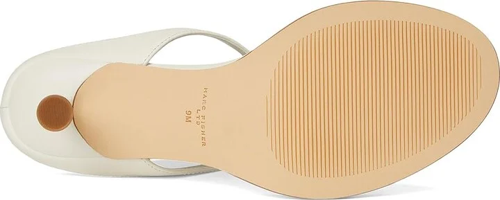 Marc Fisher LTD Alonde Women's Sandals White Leather : 10 M - Image 3