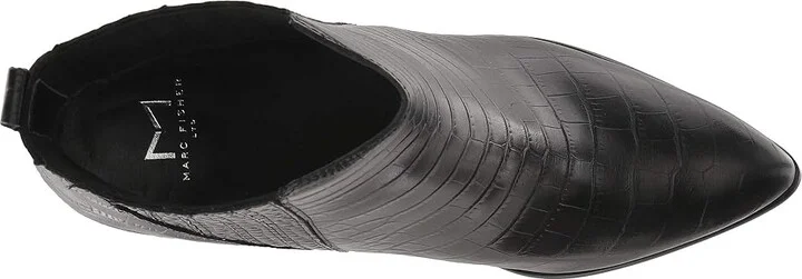 Marc Fisher LTD Alva Women's Shoes Black Croco : 6 M, Leather/Suede - Image 3