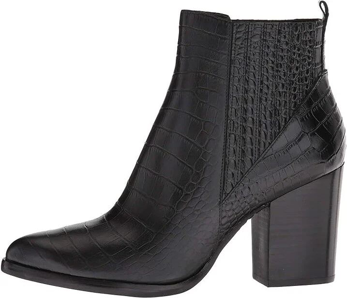 Marc Fisher LTD Alva Women's Shoes Black Croco : 6 M, Leather/Suede - Image 7