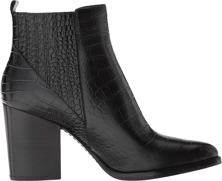 Marc Fisher LTD Alva Women's Shoes Black Croco : 6 M, Leather/Suede - Image 8