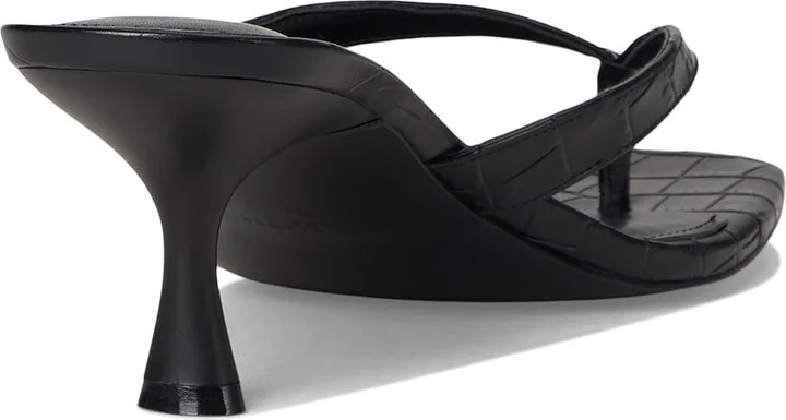 Marc Fisher LTD Amelea Women's Dress Sandals Black Croco Leather : 10 M - Image 4