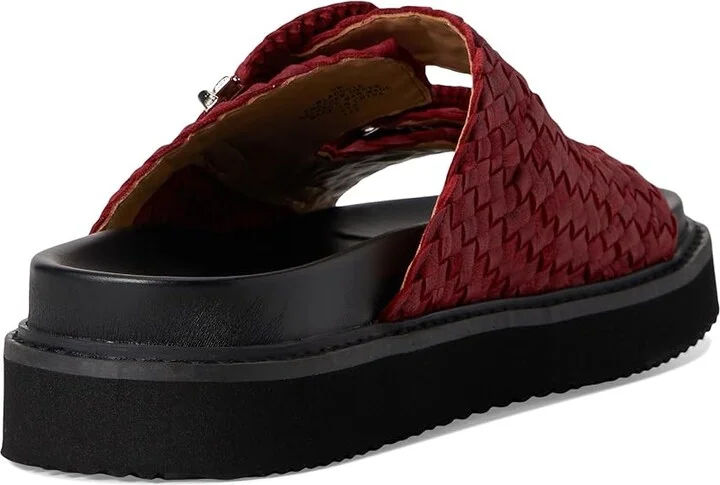Marc Fisher LTD Auggie Women's Wedge Shoes Dark Red Leather : 6 M - Image 4